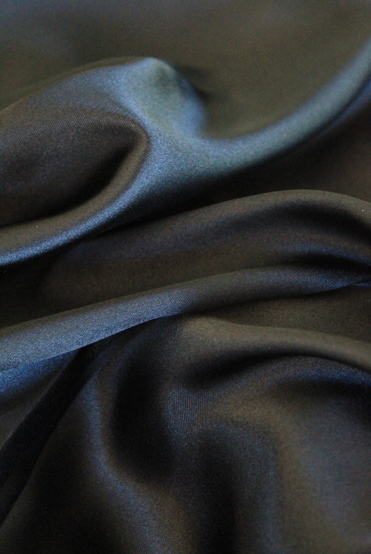 Satin Fabric Swatch - Black