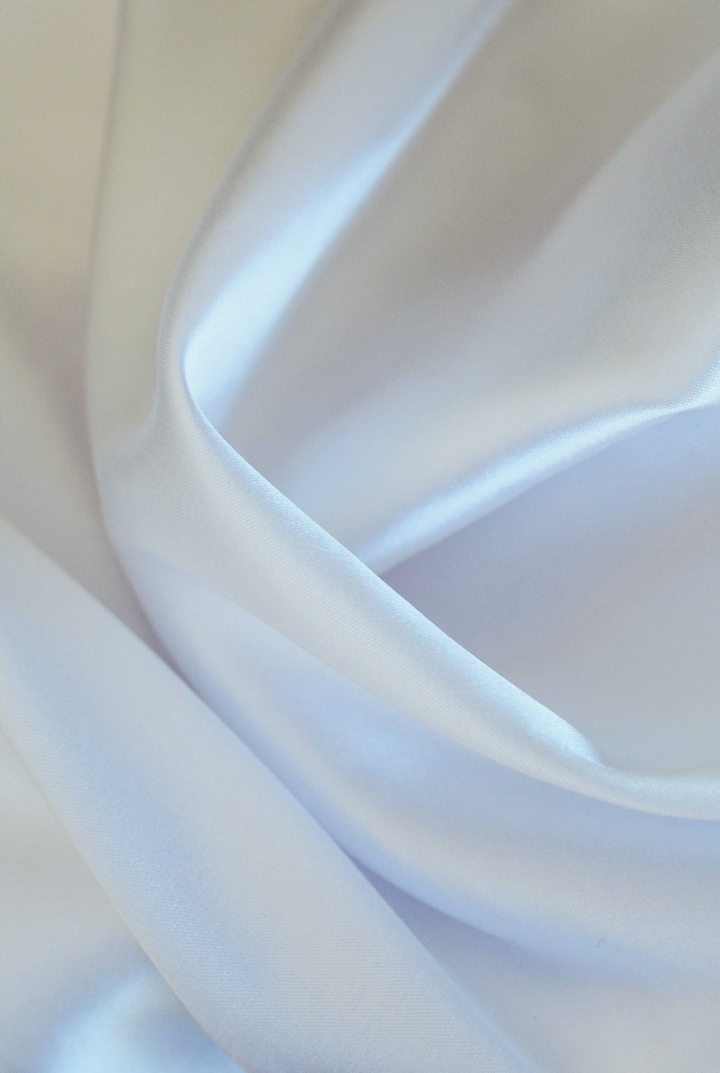 Satin Fabric Swatch - White