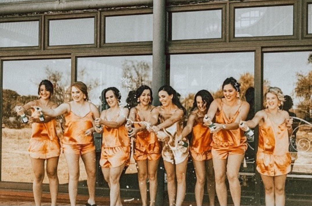 Ruffled Set - Burnt Orange