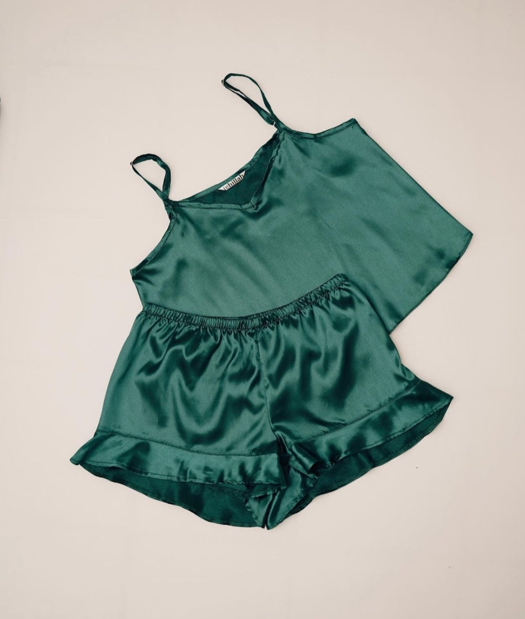 Ruffled Set - Emerald Green